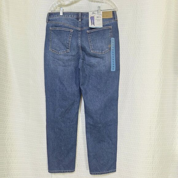 Seven7 90's Straight Jean Women’s 10 Devine (Med Wash) High Waist NWT - Picture 5 of 12